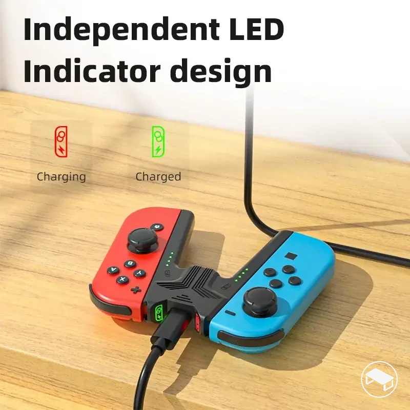 Ladegriffhalterung für Joy-Con-Controller von Switch 1 und Switch 2