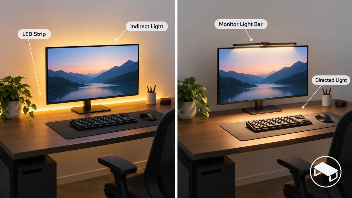 Ruban LED et barre lumineuse pour moniteur comparés pour l'éclairage d'ambiance et de tâche