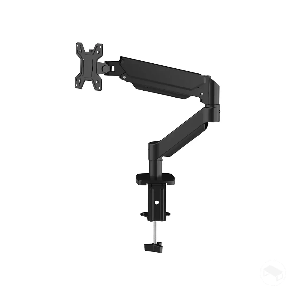 Braço de mesa para um monitor de 17 a 32 polegadas com fixação por braçadeira ou pelo orifício do tampo